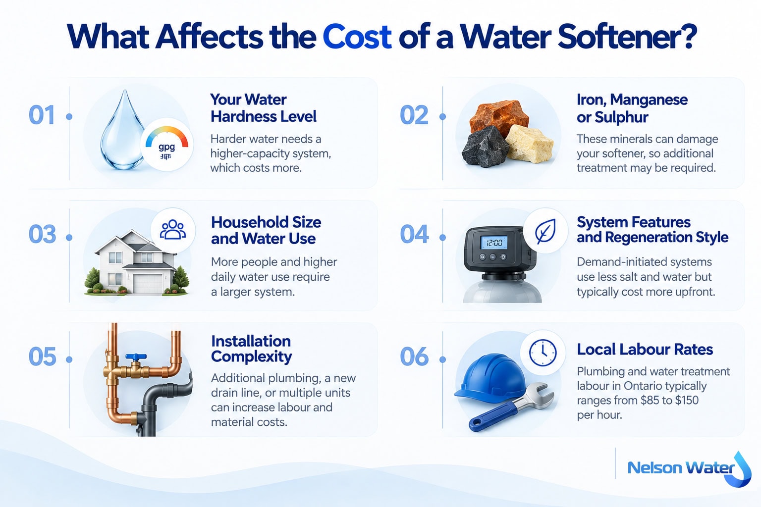What affects the cost of a water softener (1)